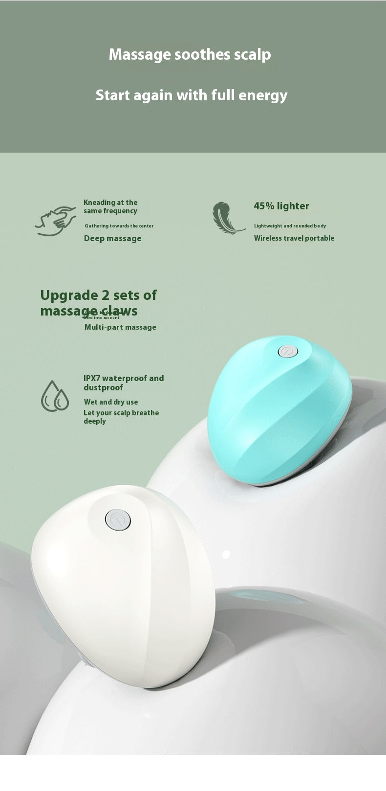 Electric Rechargeable Head & Neck Massager